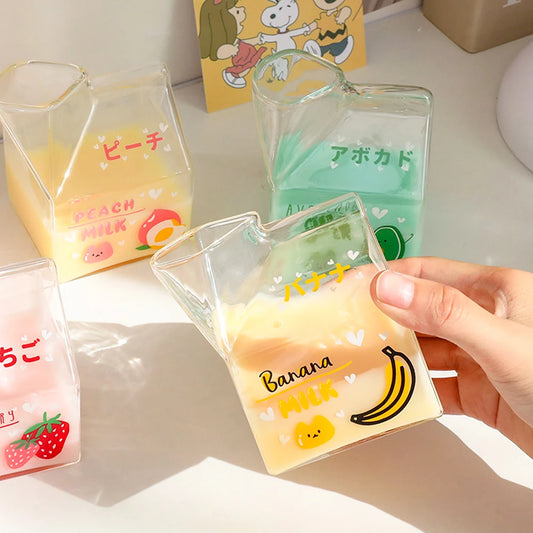 Viral Japanese Mini Glass Milk Carton