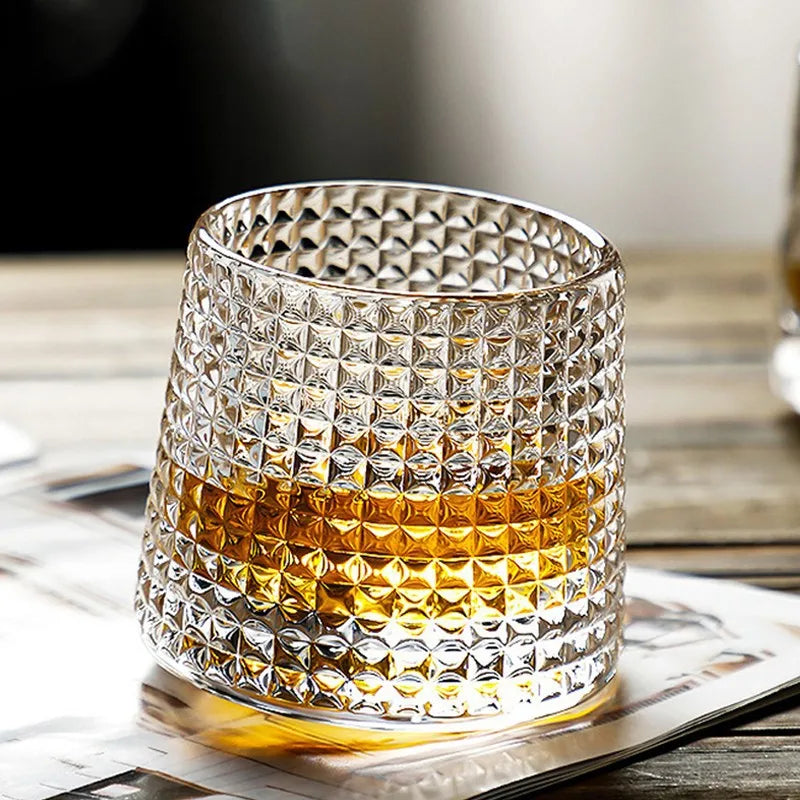 Minimalist Nordic Rotating Handmade Whisky Glass